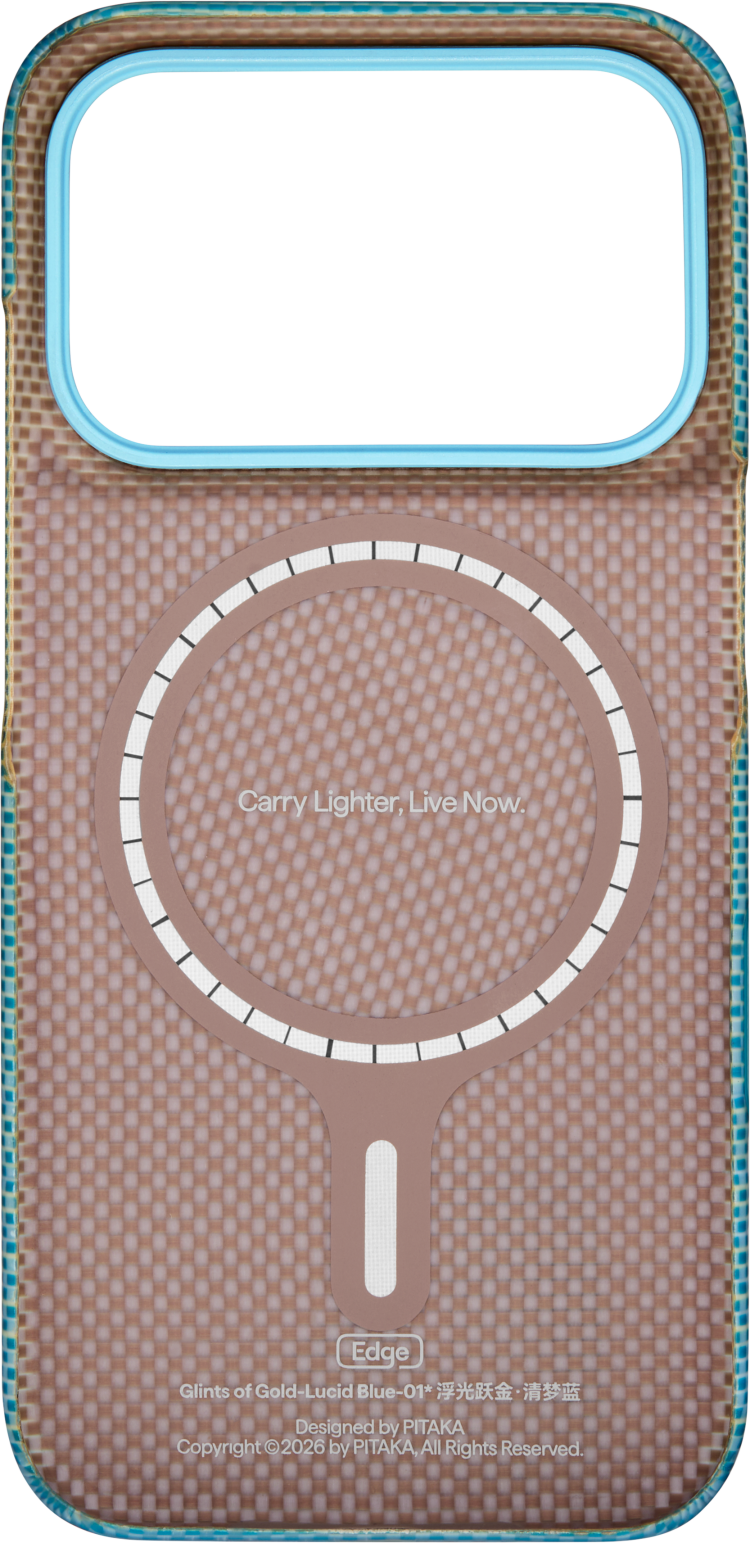 Чохол Pitaka Edge Case для iPhone 18 Pro (Lucid Blue) (KI1812P)
