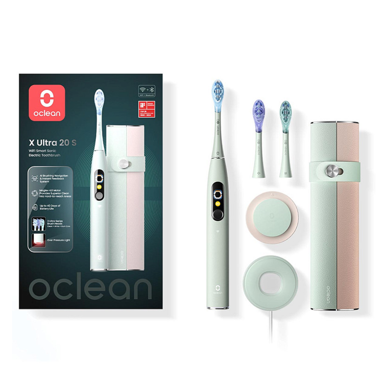 Зубная электрощетка Oclean X Ultra 20 Set (Green) (6970810557091) Зубная электрощетка Oclean X Ultra 20 Set (Green) (6970810557091)