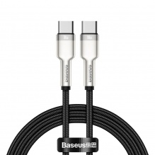 Кабель Baseus Cafule Metal USB-C to USB-C 100W 2m (Black)