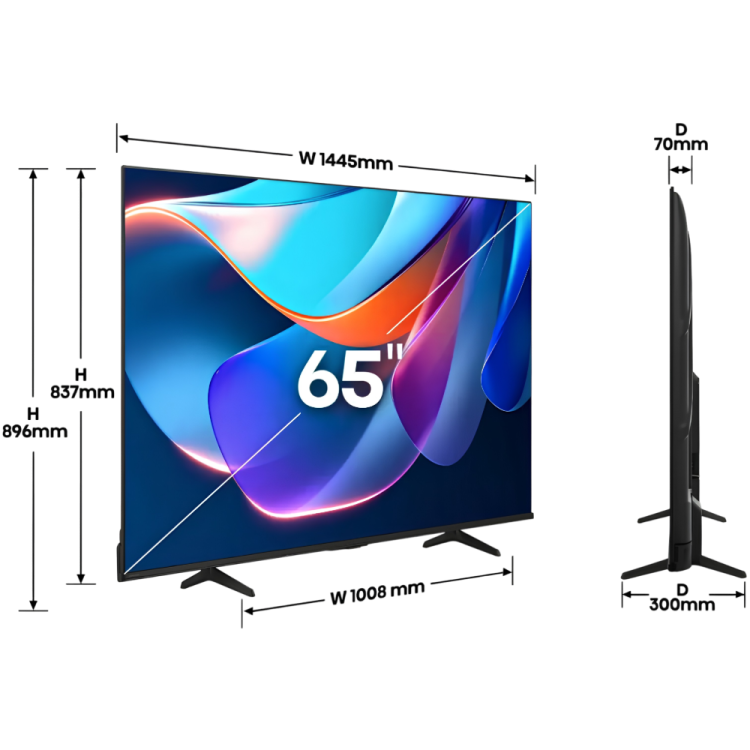 Телевізор Hisense 65" (65A6S)