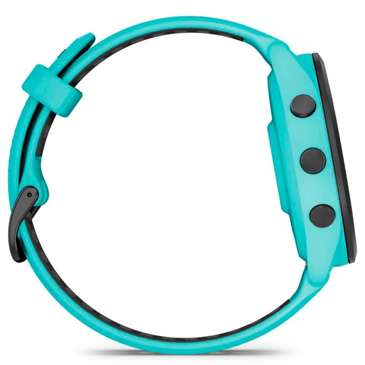 Garmin Forerunner 265 Black Bezel with Aqua Case and Aqua/Black Silicone Band (010-02810-02/12)