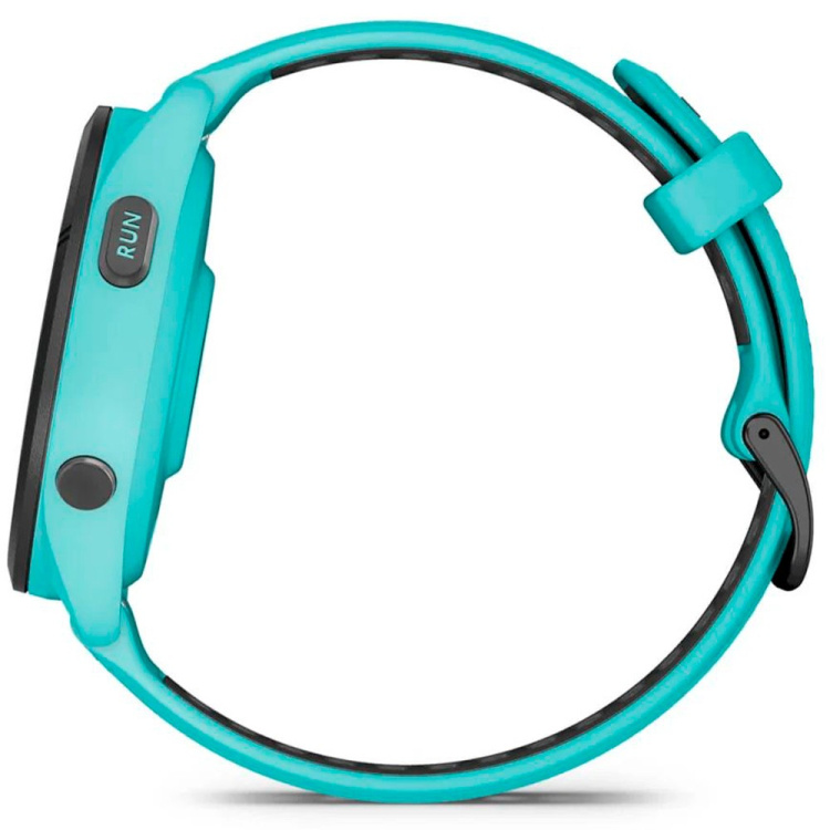 Garmin Forerunner 265 Black Bezel with Aqua Case and Aqua/Black Silicone Band (010-02810-02/12)