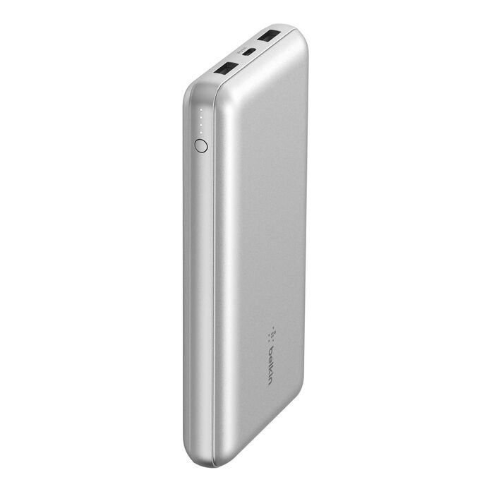 Зарядний пристрій Power Bank Belkin 20000mAh, 15W, Dual USB-A, USB-C (Gray) (BPB012BTGY)