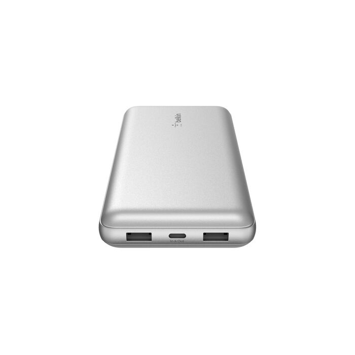 Зарядний пристрій Power Bank Belkin 20000mAh, 15W, Dual USB-A, USB-C (Gray) (BPB012BTGY)
