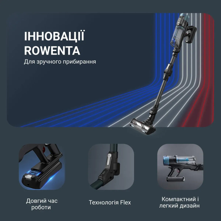Акумуляторний пилосос Rowenta X-Force Flex 14.80 Animal Aqua (RH9BC1WO) (EU)