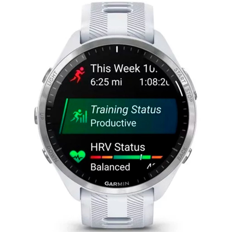 Garmin Forerunner 965 Titanium Bezel, Whitestone Case (010-02809-01/11)