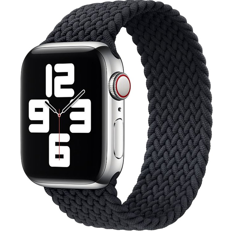 Ремінець для Apple Watch 42/49mm Braided Solo Loop Series (Charcoal) [size S]