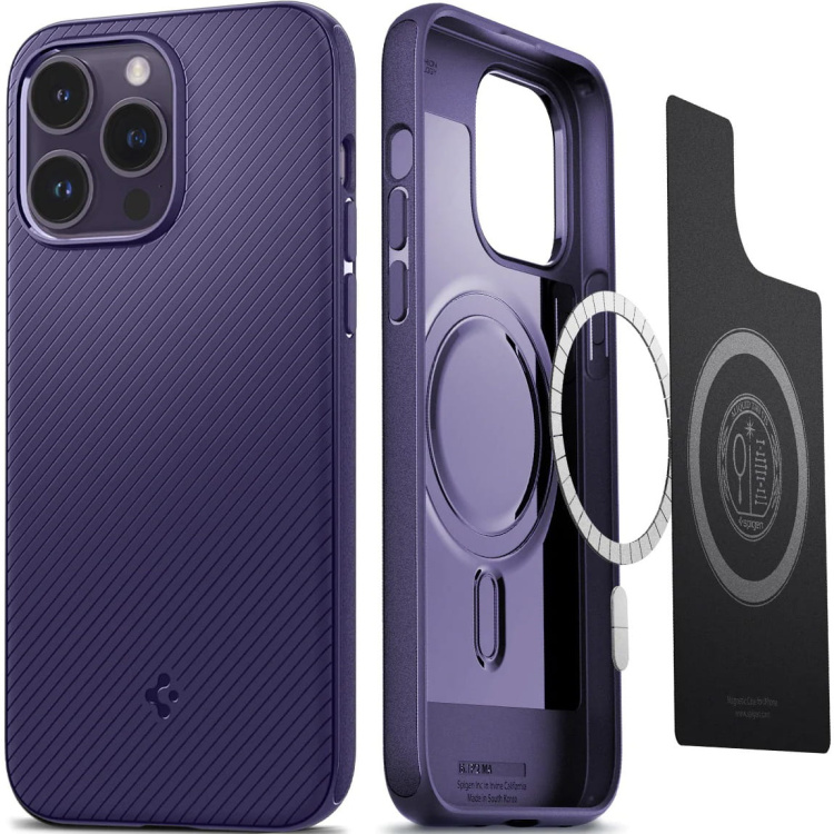 Чехол Spigen для iPhone 14 Pro Mag Armor Series (Purple)