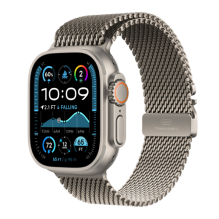 Apple Watch Ultra 2 49mm Natural Titanium Case with Natural Titanium Milanese Loop (Small) 2024 (MX4M3)