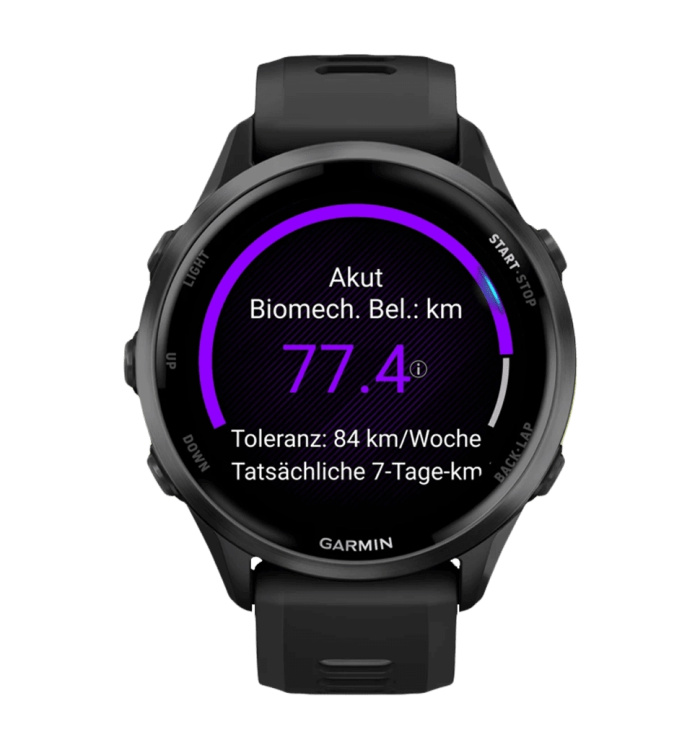 Garmin Forerunner 970 Carbon Gray DLC Titanium with Black Case and Black/Translucent Whitestone Band (010-02969-00/10)
