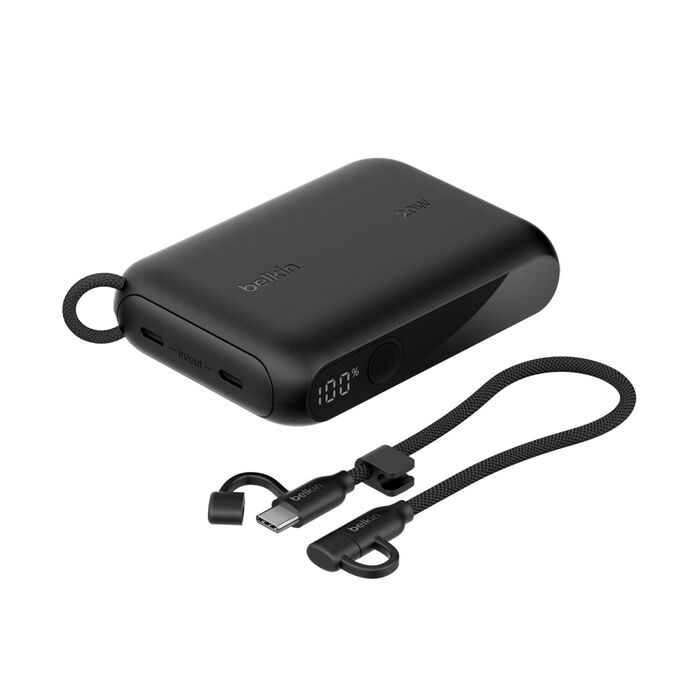 Зарядний пристрій Power Bank Belkin 10000мАh, 20W, with Display (Black) (BPB027HQBK)