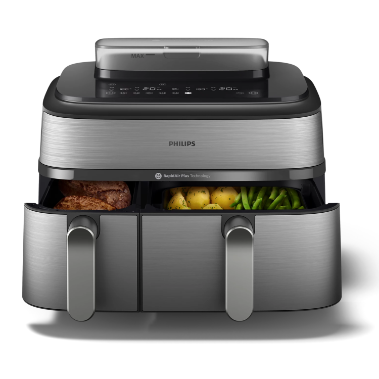 Мультипіч Philips Dual Basket Airfryer 5000 Series NA555/00 (EU)