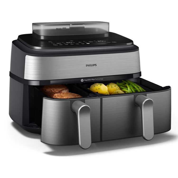Мультипіч Philips Dual Basket Airfryer 5000 Series NA555/00 (EU)