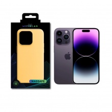 Чохол Monblan для iPhone 14 Pro Magnetic Silicone [MagSafe] Series (Sunglow)
