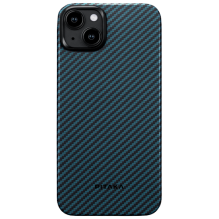 Чехол Pitaka для iPhone 15 MagEZ 4 Twill (Black-Blue)