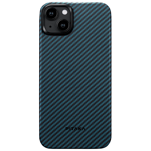 Чехол Pitaka для iPhone 15 MagEZ 4 Twill (Black-Blue)