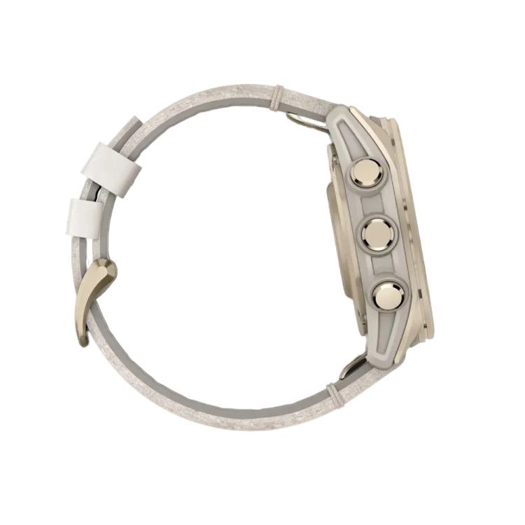 Garmin Fenix 8 43mm AMOLED Sapphire Soft Gold with Limestone Leather Band (010-02903-40)