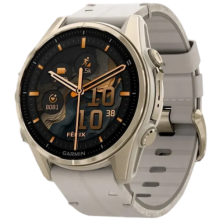 Garmin Fenix 8 43mm AMOLED Sapphire Soft Gold with Limestone Leather Band (010-02903-40)