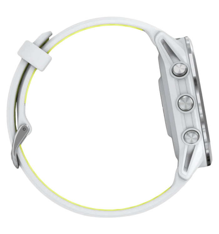 Garmin Forerunner 970 Titanium with Whitestone Case and Whitestone/Translucent Amp Yellow Band (010-02969-01/11)