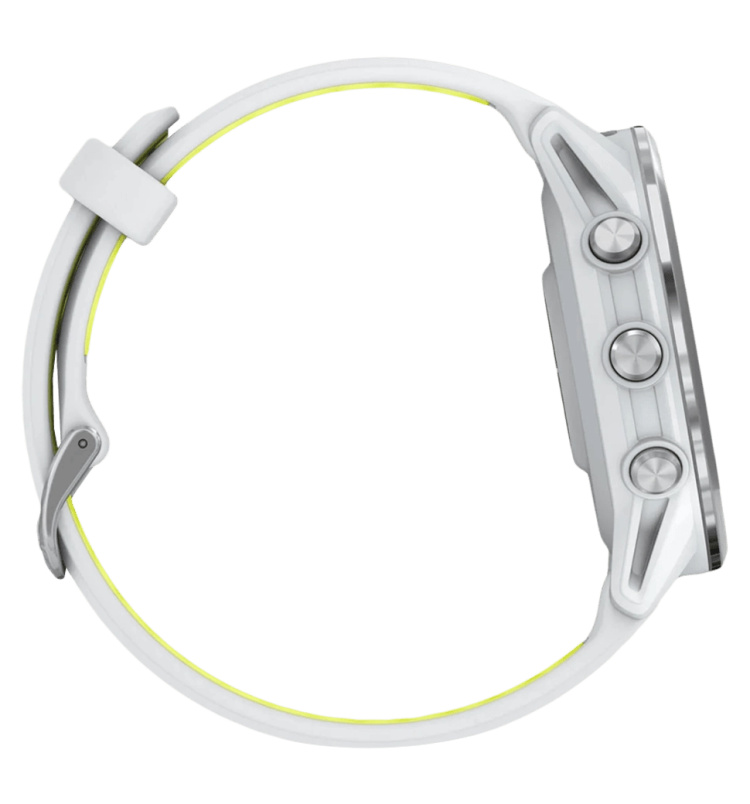 Garmin Forerunner 970 Titanium with Whitestone Case and Whitestone/Translucent Amp Yellow Band (010-02969-01/11)