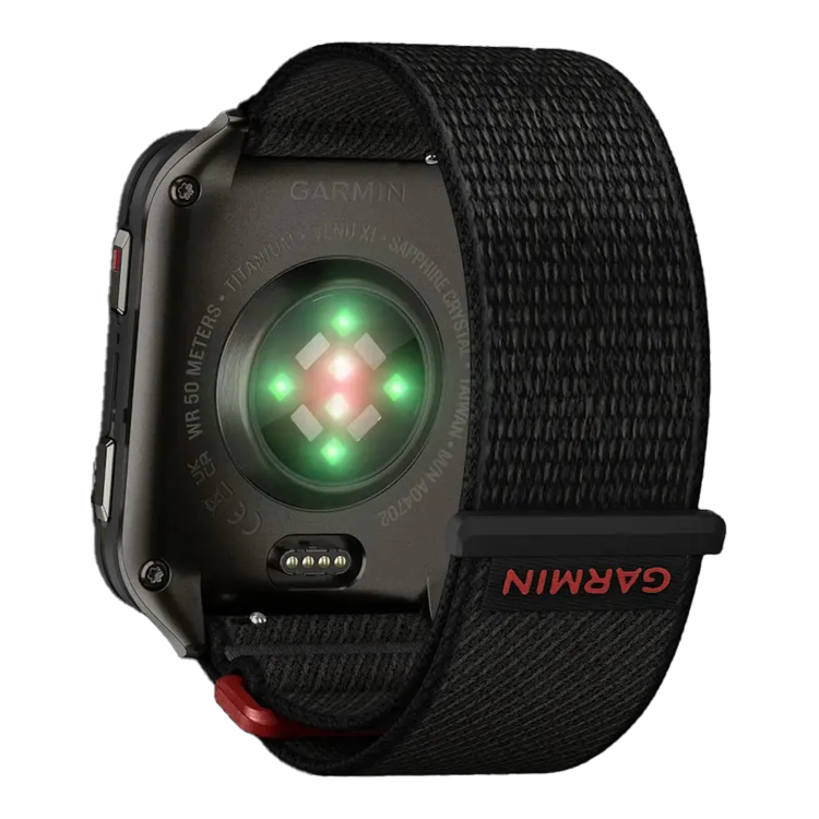 Garmin Venu X1 Black with Slate Titanium Caseback and Black ComfortFit Nylon Band (010-02980-00/02)