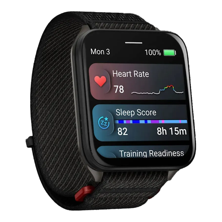 Garmin Venu X1 Black with Slate Titanium Caseback and Black ComfortFit Nylon Band (010-02980-00/02)