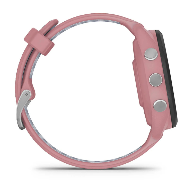 Garmin Forerunner 265S Black Bezel with Light Pink Case and Light Pink/Whitestone Silicone Band (010-02810-05/15)