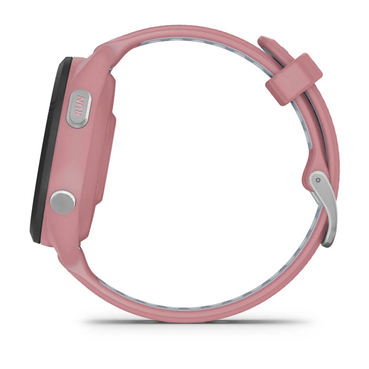 Garmin Forerunner 265S Black Bezel with Light Pink Case and Light Pink/Whitestone Silicone Band (010-02810-05/15)