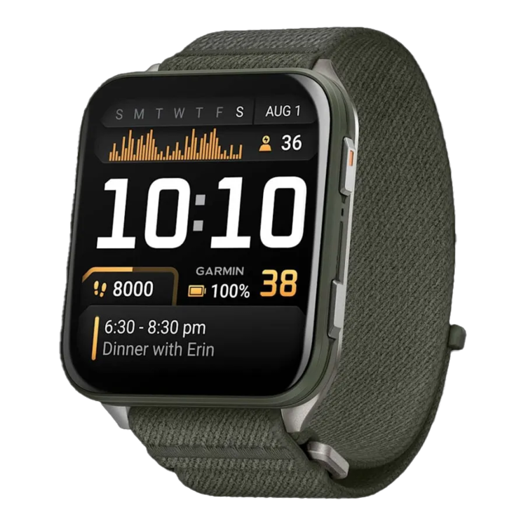 Garmin Venu X1 Moss with Titanium Caseback and Moss ComfortFit Nylon Band (010-02980-01/03)