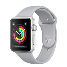 Apple Watch 38mm Series 3 GPS Silver Aluminum Case with Fog Sport Band (MQKU2) 
