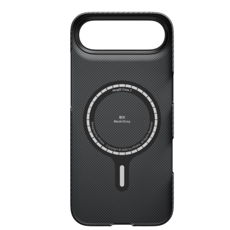 Чохол Pitaka MagEZ Ultra-Slim Case для iPhone 17 Air Black/Grey (KI1701BA)