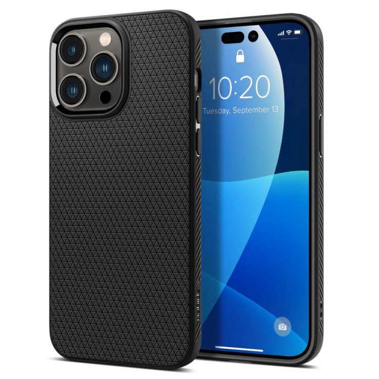 Чохол Spigen для iPhone 14 Pro Max Liquid Air Series (Black)
