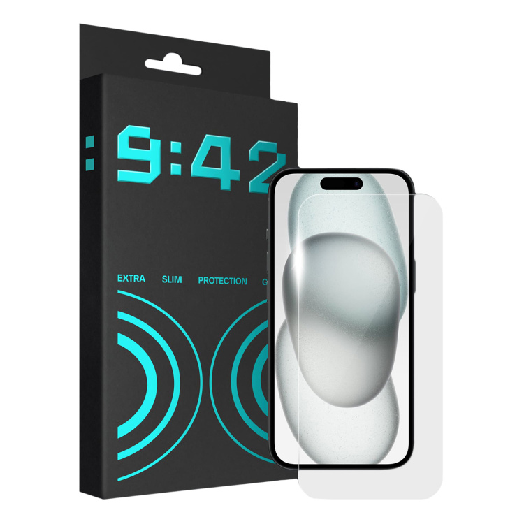 Защитное стекло 9:42 Slim для iPhone 15 Защитное стекло 9:42 Slim для iPhone 15