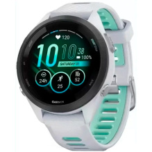 Garmin Forerunner 265S Black Bezel, Whitestone Case, Whitestone/Neo Tropic Silicone Band (010-02810-04/14)