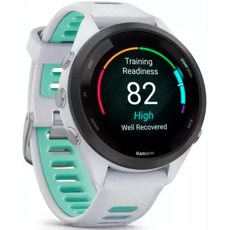Garmin Forerunner 265S Black Bezel, Whitestone Case, Whitestone/Neo Tropic Silicone Band (010-02810-04/14)
