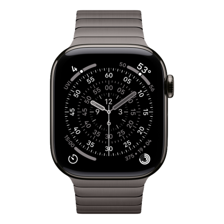 Apple Watch Series 11 42mm Slate Titanium Case with Slate Link Bracelet (MF9K4+MXMD3) 