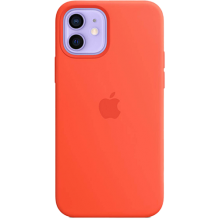 Чехол Silicone Case для iPhone 12 Mini (FoxConn) (Electric Orange)