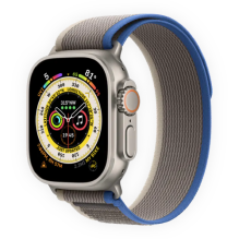 Apple Watch Ultra 49mm Titanium Case with Blue/Gray Trail Loop M/L (MQFV3) бу