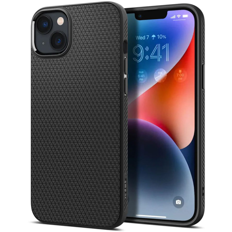 Чохол Spigen для iPhone 14 Liquid Air Series (Black)