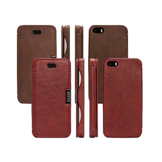 Чехол-книжка iCareR для iPhone 5/5S/SE Vintage Series
