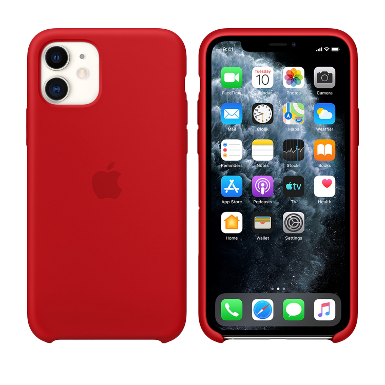 Чехол Smart Silicone Case для iPhone 11 Original (FoxConn) (Red)