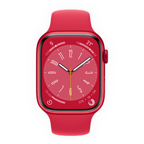 Apple Watch Series 8 41mm (PRODUCT)RED Aluminium Case with (PRODUCT)RED Sport Band (MNP73) бу (Як Новий)