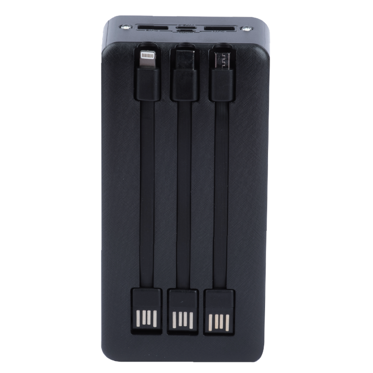 PowerBank XO PR164 Flashlight 2USB+USB-C 30000mAh (Black)