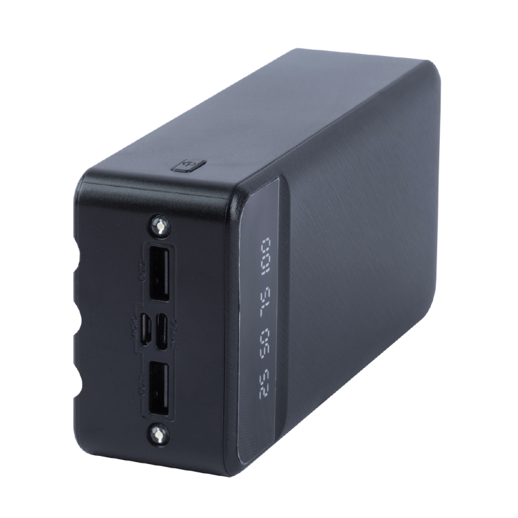 PowerBank XO PR164 Flashlight 2USB+USB-C 30000mAh (Black)