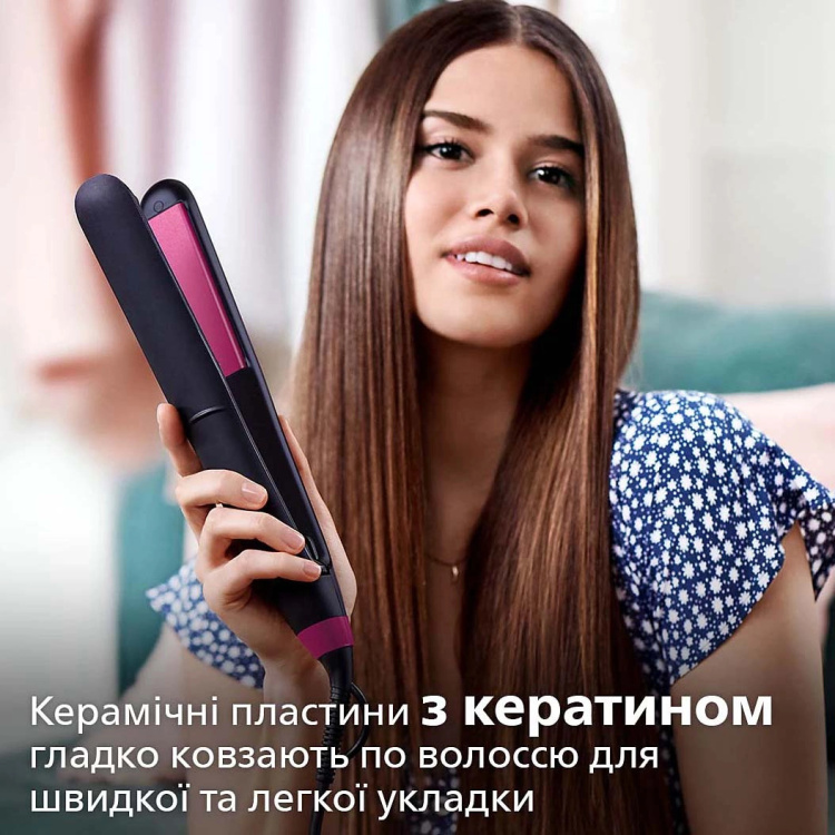 Випрямляч для волосся Philips Series 3000 (Black/Fuchsia) (BHS375/00) Випрямляч для волосся Philips Series 3000 (Black/Fuchsia) (BHS375/00)