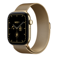 Apple Watch Series 12 GPS+LTE, 42mm Radiant Gold Titanium Case with Radiant Gold Milanese Loop