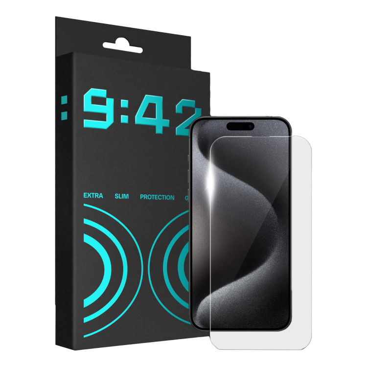 Защитное стекло 9:42 Slim для iPhone 15 Pro Max
