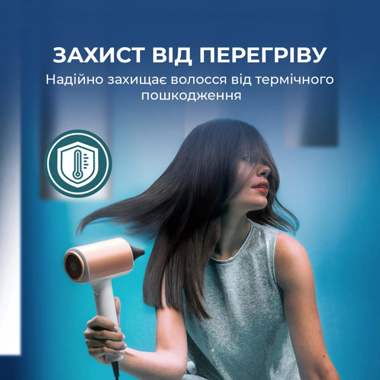 Фен Cecotec DryGlam Nano Plasma Champagne (A01_EU01_101438)