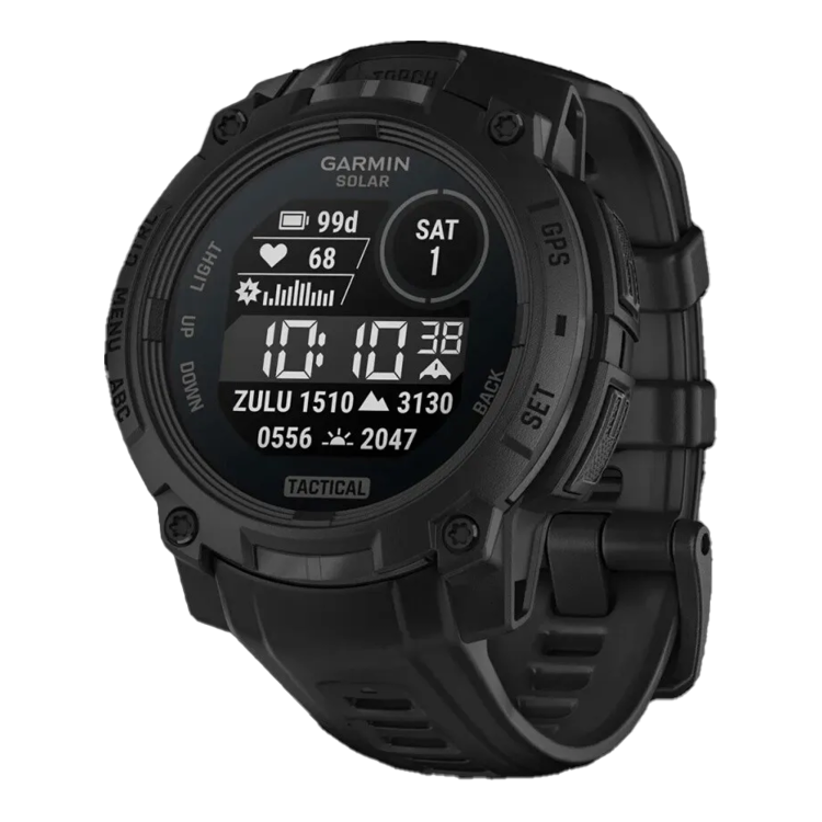 Garmin Instinct 3 45mm Solar Tactical Edition Black with Black Band (010-02934-50)