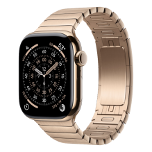Apple Watch Series 11 46mm Gold Titanium Case with Gold Link Bracelet (MFC34+MXMH3) 